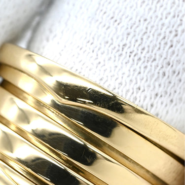 ブルガリ BVLGARI ビーゼロワン B-zero1 5バンド イエローゴールド K18YG #51 リング 指輪 BVLGARI K18YG Au750 18K 18金 スパイラル 螺旋 11号
