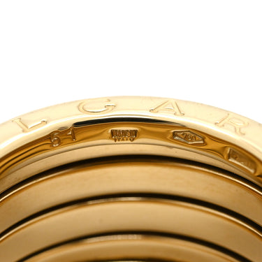 ブルガリ BVLGARI ビーゼロワン B-zero1 5バンド イエローゴールド K18YG #51 リング 指輪 BVLGARI K18YG Au750 18K 18金 スパイラル 螺旋 11号