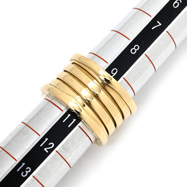 ブルガリ BVLGARI ビーゼロワン B-zero1 5バンド イエローゴールド K18YG #51 リング 指輪 BVLGARI K18YG Au750 18K 18金 スパイラル 螺旋 11号