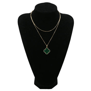 ヴァンクリーフアーペル Van Cleef & Arpels マジック アルハンブラ ロングネックレス イエローゴールド×グリーン K18YG マラカイト ネックレス 750YG 18K 1モチーフ