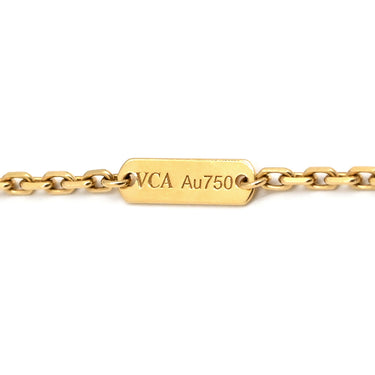 ヴァンクリーフアーペル Van Cleef & Arpels マジック アルハンブラ ロングネックレス イエローゴールド×グリーン K18YG マラカイト ネックレス 750YG 18K 1モチーフ