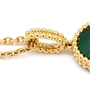 ヴァンクリーフアーペル Van Cleef & Arpels マジック アルハンブラ ロングネックレス イエローゴールド×グリーン K18YG マラカイト ネックレス 750YG 18K 1モチーフ
