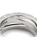 ブルガリ BVLGARI ビーゼロワン B-zero1 レジェンド 3バンド ダイヤ ホワイトゴールド K18WG ダイヤモンド #60(JP20) リング 指輪 750 18K 19号