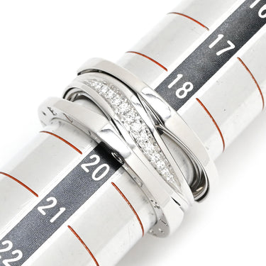 ブルガリ BVLGARI ビーゼロワン B-zero1 レジェンド 3バンド ダイヤ ホワイトゴールド K18WG ダイヤモンド #60(JP20) リング 指輪 750 18K 19号