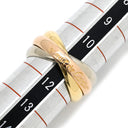 カルティエ Cartier トリニティ ホワイトゴールド×イエローゴールド×ピンクゴールド K18WG K18YG K18PG #54 リング 指輪 750 18K 18金 3重 3連 3カラー 11号