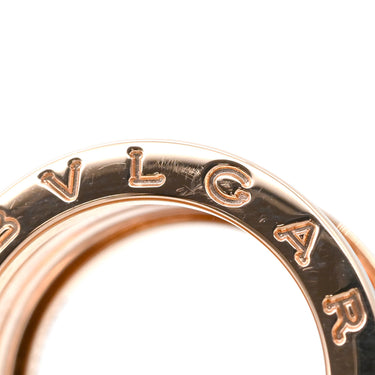 ブルガリ BVLGARI ビーゼロワン ロック B-zero1 4バンド 357959 ピンクゴールド×ブラック K18PG セラミック #51(JP11) リング 指輪 黒セラミック 750PG 18金 10.5号
