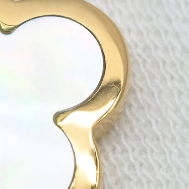 ヴァンクリーフアーペル Van Cleef & Arpels ピュアアルハンブラ 4モチーフ VCARA36300 ホワイト×イエローゴールド K18YG マザーオブパール ブレスレット 750YG 18K 18金