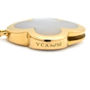 ヴァンクリーフアーペル Van Cleef & Arpels ピュアアルハンブラ 4モチーフ VCARA36300 ホワイト×イエローゴールド K18YG マザーオブパール ブレスレット 750YG 18K 18金
