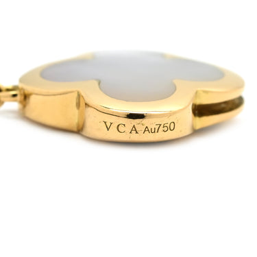 ヴァンクリーフアーペル Van Cleef & Arpels ピュアアルハンブラ 4モチーフ VCARA36300 ホワイト×イエローゴールド K18YG マザーオブパール ブレスレット 750YG 18K 18金