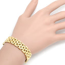 カルティエ Cartier マイヨン パンテール イエローゴールド×白 K18YG ダイヤモンド ブレスレット Cartier 750 18K 18金 YG 5ロウ ダイヤ チェーンリンク
