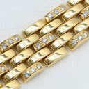 カルティエ Cartier マイヨン パンテール イエローゴールド×白 K18YG ダイヤモンド ブレスレット Cartier 750 18K 18金 YG 5ロウ ダイヤ チェーンリンク