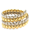 カルティエ Cartier ハニームーン イエローゴールドXホワイトゴールド K18YG K18WG ブレスレット 750 18K 18金 YG WG カフコイルブレス