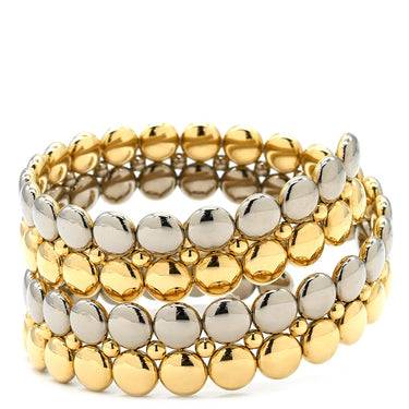 カルティエ Cartier ハニームーン イエローゴールドXホワイトゴールド K18YG K18WG ブレスレット 750 18K 18金 YG WG カフコイルブレス