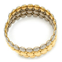 カルティエ Cartier ハニームーン イエローゴールドXホワイトゴールド K18YG K18WG ブレスレット 750 18K 18金 YG WG カフコイルブレス