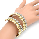 カルティエ Cartier ハニームーン イエローゴールドXホワイトゴールド K18YG K18WG ブレスレット 750 18K 18金 YG WG カフコイルブレス