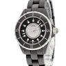 腕時計 シャネル CHANEL J12 H2122 クオーツ レディース 純正ダイヤ パヴェ 黒 ラウンド 回転ベゼル