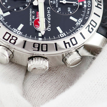腕時計 ショパール CHOPARD ミッレミリア GMT クロノグラフ 168992-3001 自動巻き メンズ ブラック 限定 ラウンド