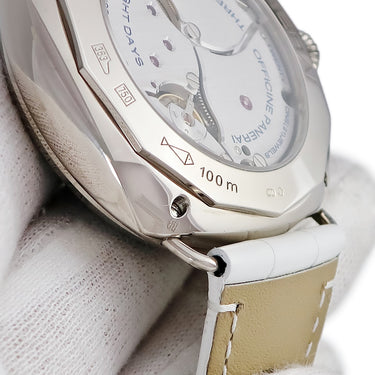 腕時計 パネライ PANERAI ラジオミール 8デイズ GMT PAM00200 H番 手巻き メンズ H番 K18WG無垢 黒 パワーリザーブ デイト 限定