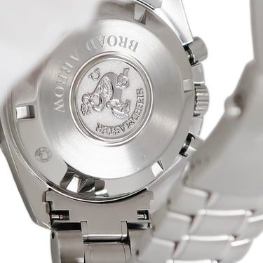 腕時計 オメガ OMEGA スピードマスター ブロードアロー 3558.50.00 自動巻き メンズ 黒 デイト クロノグラフ タキメーター