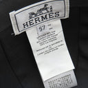 エルメス HERMES キャスケット デイヴィス ラッキー H252007N 0256 ブラック カシミヤ コットン シルク #57 キャップ シルバー金具 新品 未使用 黒