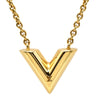 ルイヴィトン LOUIS VUITTON エッセンシャル V M00857 ゴールド GP ネックレス LVサークル