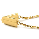 ルイヴィトン LOUIS VUITTON エッセンシャル V M00857 ゴールド GP ネックレス LVサークル