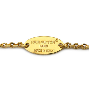 ルイヴィトン LOUIS VUITTON エッセンシャル V M00857 ゴールド GP ネックレス LVサークル