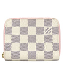 ルイヴィトン LOUIS VUITTON ジッピー コインパース N60229 ダミエアズール×ローズバレリーヌ ダミエアズールキャンバス コインケース ゴールド金具 ラウンドファスナー