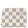 ルイヴィトン LOUIS VUITTON ジッピー コインパース N60229 ダミエアズール×ローズバレリーヌ ダミエアズールキャンバス コインケース ゴールド金具 ラウンドファスナー