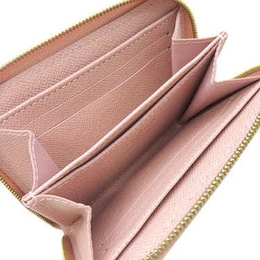 ルイヴィトン LOUIS VUITTON ジッピー コインパース N60229 ダミエアズール×ローズバレリーヌ ダミエアズールキャンバス コインケース ゴールド金具 ラウンドファスナー