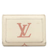 ルイヴィトン LOUIS VUITTON ポルトフォイユ クレア M81927 クリーム×ローズトリアノン モノグラムアンプラント 二つ折り財布 ゴールド金具 小銭入れ