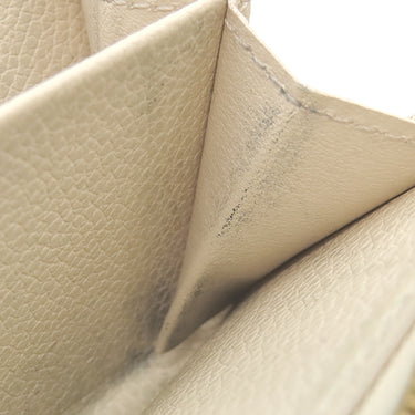 ルイヴィトン LOUIS VUITTON ポルトフォイユ クレア M81927 クリーム×ローズトリアノン モノグラムアンプラント 二つ折り財布 ゴールド金具 小銭入れ