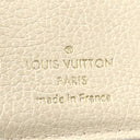 ルイヴィトン LOUIS VUITTON ポルトフォイユ クレア M81927 クリーム×ローズトリアノン モノグラムアンプラント 二つ折り財布 ゴールド金具 小銭入れ