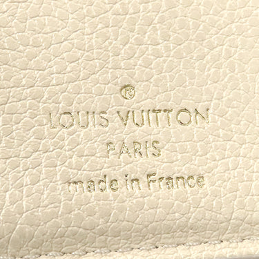 ルイヴィトン LOUIS VUITTON ポルトフォイユ クレア M81927 クリーム×ローズトリアノン モノグラムアンプラント 二つ折り財布 ゴールド金具 小銭入れ