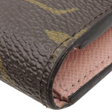 ルイヴィトン LOUIS VUITTON ポルトフォイユ ヴィクトリーヌ M62360 ローズバレリーヌ モノグラムキャンバス 三つ折り財布 ゴールド金具 コンパクト