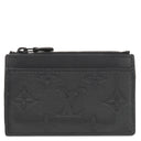 ルイヴィトン LOUIS VUITTON コインカード ホルダー M82245 ブラック カーフ モノグラムシャドウ コインケース マットブラック金具 黒 小銭入れ カードケース