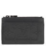ルイヴィトン LOUIS VUITTON コインカード ホルダー M82245 ブラック カーフ モノグラムシャドウ コインケース マットブラック金具 黒 小銭入れ カードケース