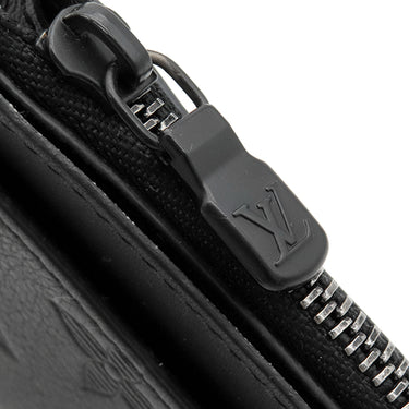 ルイヴィトン LOUIS VUITTON コインカード ホルダー M82245 ブラック カーフ モノグラムシャドウ コインケース マットブラック金具 黒 小銭入れ カードケース