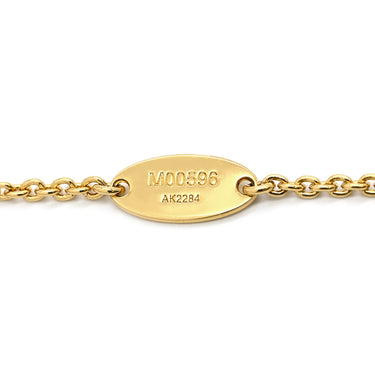 ルイヴィトン LOUIS VUITTON LV アイコニック M00596 ゴールド GP ストラス ネックレス ロゴ モノグラムフラワー LVイニシャル LVサークル
