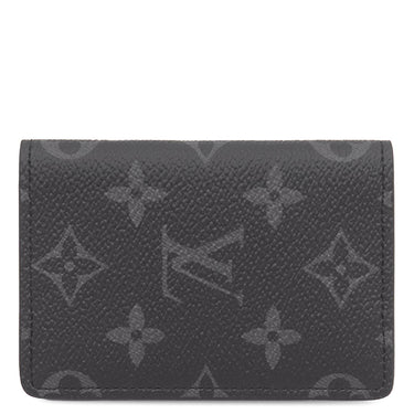 ルイヴィトン LOUIS VUITTON オーガナイザー ドゥ ポッシュ M61696 モノグラムエクリプス レザー モノグラムエクリプスキャンパス カードケース 黒 名刺入れ