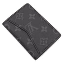 ルイヴィトン LOUIS VUITTON オーガナイザー ドゥ ポッシュ M61696 モノグラムエクリプス レザー モノグラムエクリプスキャンパス カードケース 黒 名刺入れ