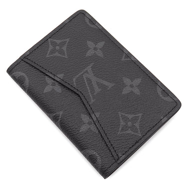 ルイヴィトン LOUIS VUITTON オーガナイザー ドゥ ポッシュ M61696 モノグラムエクリプス レザー モノグラムエクリプスキャンパス カードケース 黒 名刺入れ