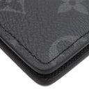 ルイヴィトン LOUIS VUITTON オーガナイザー ドゥ ポッシュ M61696 モノグラムエクリプス レザー モノグラムエクリプスキャンパス カードケース 黒 名刺入れ