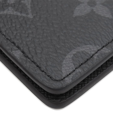 ルイヴィトン LOUIS VUITTON オーガナイザー ドゥ ポッシュ M61696 モノグラムエクリプス レザー モノグラムエクリプスキャンパス カードケース 黒 名刺入れ