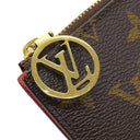 ルイヴィトン LOUIS VUITTON ポルトカルト ロミー M81881 モノグラム×ルージュ モノグラムキャンバス カードケース ゴールド金具 フラグメントケース コインケース