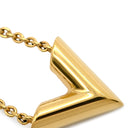ルイヴィトン LOUIS VUITTON エッセンシャル V M61083 ゴールド GP ネックレス LVサークル 旧型