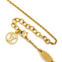 ルイヴィトン LOUIS VUITTON エッセンシャル V M61083 ゴールド GP ネックレス LVサークル 旧型