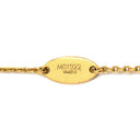 ルイヴィトン LOUIS VUITTON LV インザスカイ M01322 ゴールド GP ストラス ネックレス LVイニシャル モノグラムフラワー