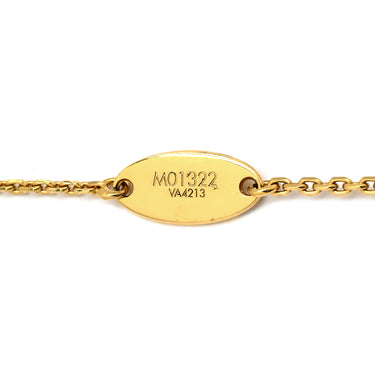 ルイヴィトン LOUIS VUITTON LV インザスカイ M01322 ゴールド GP ストラス ネックレス LVイニシャル モノグラムフラワー