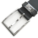 ルイヴィトン Louis Vuitton LV シティ ピン 35MM 95/38 M0542 ブラック レザー ベルト シルバー金具 黒 サンチュール カット済